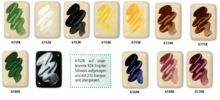 Набір надглазурних фарб 6141 Набір надглазурних фарб 6141